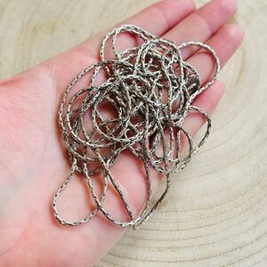 Lisa Freede silver flexible metal‎ Necklace Statement link Collar MOD Designer
